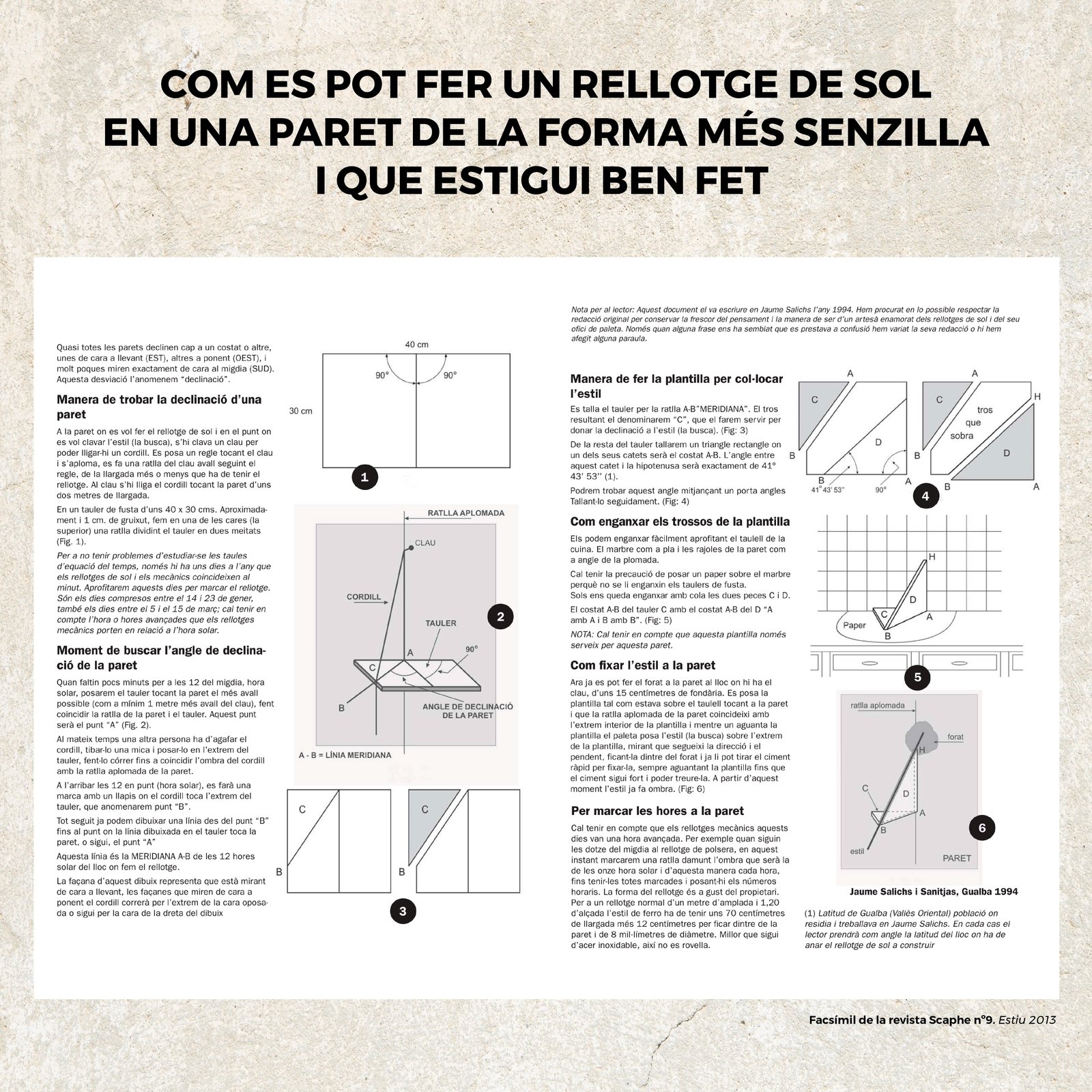 Com Fer un Rellotge de Sol