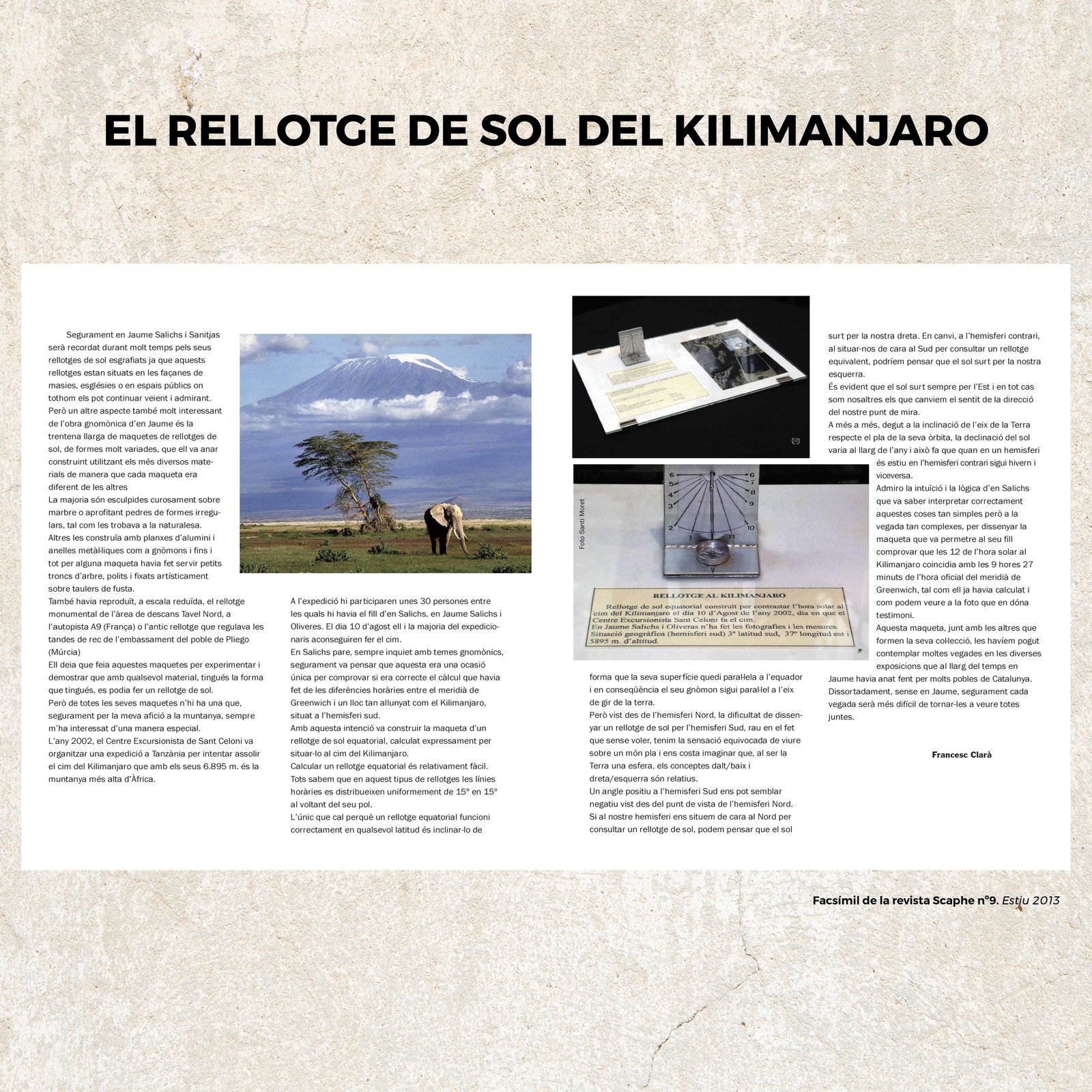 Rellotge del Kilimanjaro